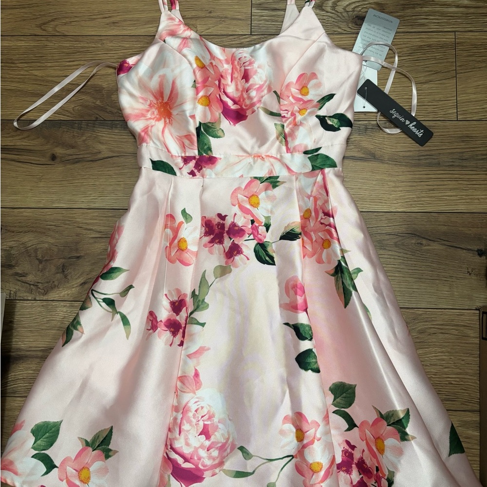 Pink Floral Kids Dress
